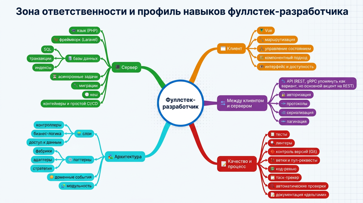 Ключевые навыки фуллстек